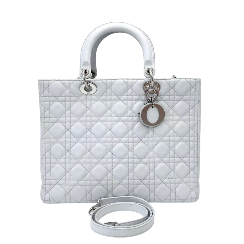 Pre-Owned Dior Lady Dior (2011 model) in the Large size SZ3102605213584
