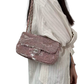 Pre-Owned  CHANEL Classic Small Double Flap Bag (Pink &amp; Gray Sequin) SZ3102608020285