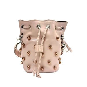 Pre-Owned Fendi Mini Mon Tresor Studded Bucket Bag N23910832