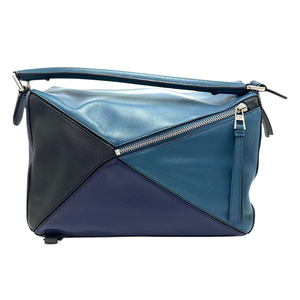 Pre-Owned LOEWE Puzzle Medium Color-Block Geometric Handbag SZ3072605264518