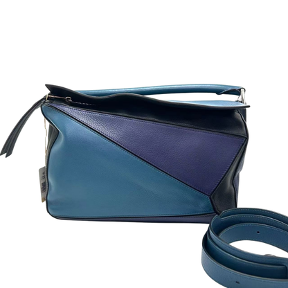 Pre-Owned LOEWE Puzzle Medium Color-Block Geometric Handbag SZ3072605264518