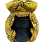 Pre-Owned Burberry Rucksack in yellow snakeskin-print SZ3072605172864