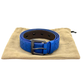 Pre-Owned Bottega Veneta Blue Woven Leather Belt SZ3102603234324