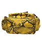 Pre-Owned Burberry Rucksack in yellow snakeskin-print SZ3072605172864