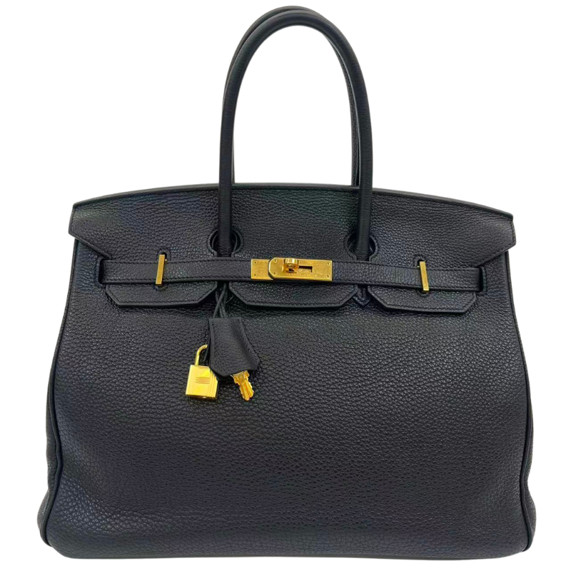 Pre-Owned Hermès Birkin 35 in Black Togo Leather with Gold Hardware N23414233