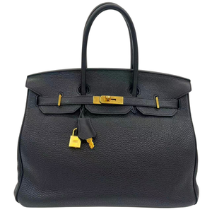 Pre-Owned Hermès Birkin 35 in Black Togo Leather with Gold Hardware N23414233