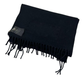 Pre-Owned FENDI Black Scarf featuring embroidered lettering SZ3102601040462
