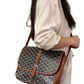 Pre-Owned Goyard Belvédère MM Bag&nbsp;in the classic Black & Tan colorway SZ6062608010103