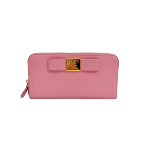 Pre-Owned Prada Saffiano calfskin full-zip long wallet N23566312