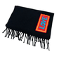 Pre-Owned FENDI Black Scarf featuring embroidered lettering SZ3102601040462