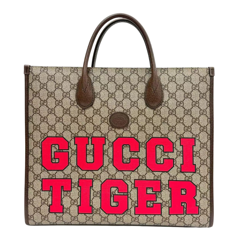 Pre-Owned Gucci Tiger Limited Edition Medium Tote Bag N24034806