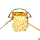 Pre-Owned Fendi x Sarah Coleman FF Vertigo Mini Mon Trésor Bucket Bag in Mimosa yellow and white SZ302260628506