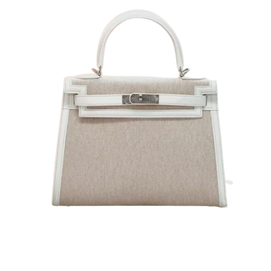 Pre-Owned Hermès Kelly 28 in Canvas and Leather SZ3072607193948
