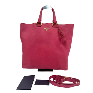 Pre-Owned Prada Vitello Daino Open Convertible Tote N23718555