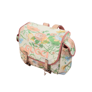 Pre-Owned Gucci Kids Tennis Motif Floral Print Canvas Diaper Backpack SZ3062607275200