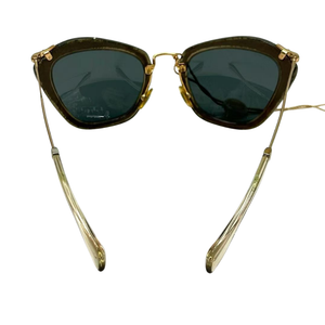 Pre-Owned Miu Miu Noir MU 10NS (also referred to as the SMU10N model) sunglasses SZ3062601152373