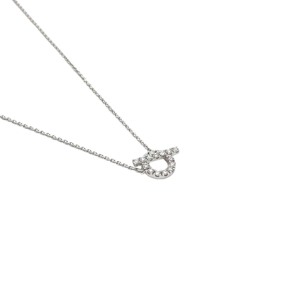 Pre-Owned Hermès Finesse Full-Diamond Pendant Necklace SZ3072607315874
