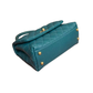 Pre-Owned CHANEL Small Coco Handle Bag in Peacock Green SZ6022607091811