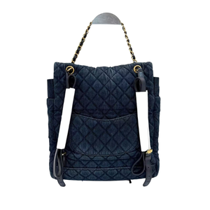 Pre-Owned Chanel Urban Spirit Denim Backpack from the 2016 Spring/Summer collection N23908545