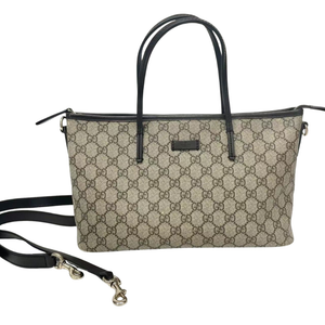 Pre-Owned Gucci GG Supreme Canvas Two-Way Zip Tote Bag SZ353437N21844987