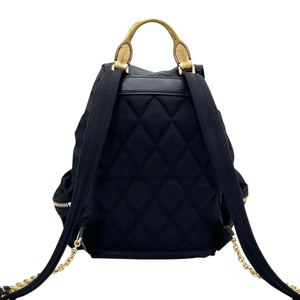 Pre-Owned Burberry Nylon Medium Rucksack Runway Backpack in Black and Gold SZ3022604111648