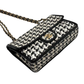 Pre-Owned CHANEL Classic Flap Medium Houndstooth Woven Bag SZ3072606264589