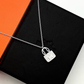 Pre-Owned Hermès Amulettes Constance Pendant Necklace crafted in 18K White Gold with Full Pavé Diamonds SZ3022607275244