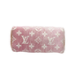Pre-Owned Louis Vuitton Nano Speedy Pink Denim Jacquard Handbag SZ3022604050819