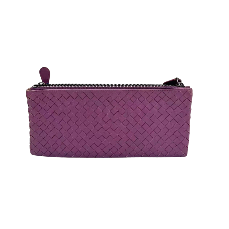 Pre-Owned Bottega Veneta Intrecciato Medium Zip Pouch / Wallet N23861035