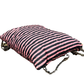Pre-Owned CHANEL Black & Pink Striped Gold-Hardware "Coco Beach" Tote SZ3072603254704