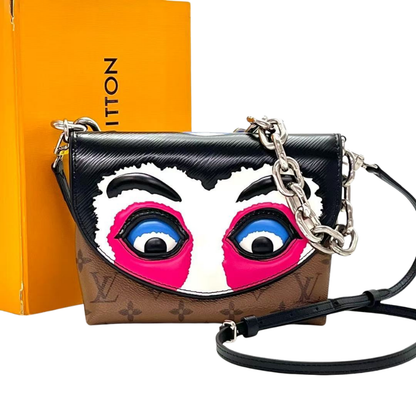 Pre-Owned  Louis Vuitton x Kansai Yamamoto Limited Edition Kabuki Mask Pochette Twist Bag SZ6042607275367