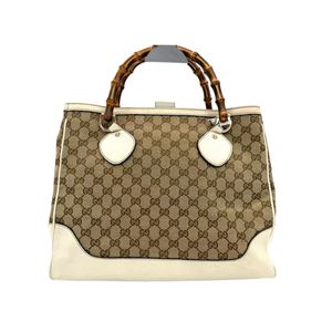 Pre-Owned Gucci Vintage Medium GG Canvas Bamboo Diana Tote Bag (Model 282317) N23906865