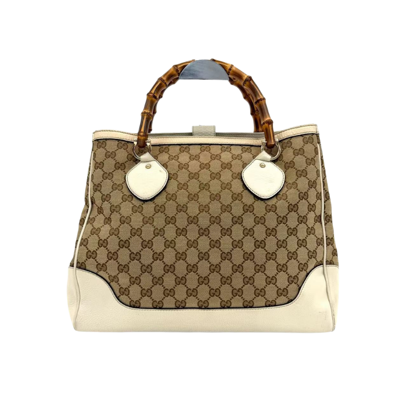 Pre-Owned Gucci Vintage Medium GG Canvas Bamboo Diana Tote Bag (Model 282317) N23906865