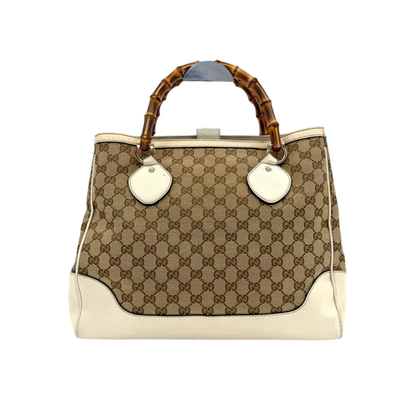 Pre-Owned Gucci Vintage Medium GG Canvas Bamboo Diana Tote Bag (Model 282317) N23906865