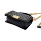 Pre-Owned CHANEL Chain Around Boy Bag with Top Handle SZ3052606234040