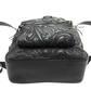 Pre-Owned Versace backpack featuring elaborate Medusa embroidery and a gold chain strap SZ3102607020336