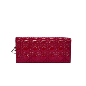 Pre-Owned Lady Dior Pouch with Chain in Red Patent SZ3042606233960