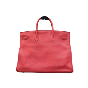 Pre-Owned Hermès Birkin 40 in Indian Red (often referred to as Rouge Vif or similar vibrant reds like Bougainvillier or Geranium) with Gold Hardware and a T Stamp (produced in 2015) SZ3022603020369
