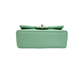 Pre-Owned CHANEL Mint Green Gold-Hardware CF "Big Mini" Shoulder/Crossbody Bag SZ6042607204204