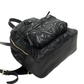 Pre-Owned Versace backpack featuring elaborate Medusa embroidery and a gold chain strap SZ3102607020336