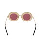 Pre-Owned Gucci GG0113S "L'Aveugle Par Amour" round-frame sunglasses SZ3042601010059