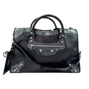 Pre-Owned  BALENCIAGA Limited Edition City Series Medium Patchwork Leather Motorcycle Bag SZ3022603173034