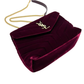 Pre-Owned Saint Laurent (YSL) Loulou Bag in burgundy velvet SZ3052606234130