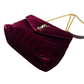 Pre-Owned Saint Laurent (YSL) Loulou Bag in burgundy velvet SZ3052606234130