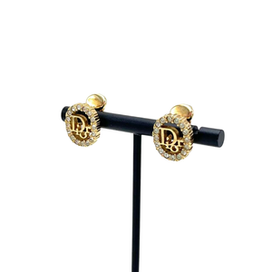 Pre-Owned Christian Dior oval openwork earrings SZ3022605142463