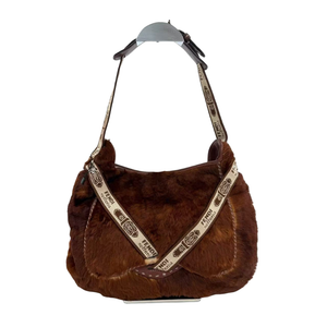 Pre-Owned Fendi Vintage Caramel Ombré Calf Hair Selleria Baguette N23905500