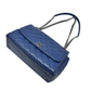Pre-Owned  CHANEL Blue Quilted Chain Flap Bag, often part of the "In The Business" or "Stitched Covered CC" collections SZ604251030348