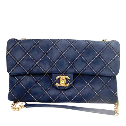 Pre-Owned Chanel Wild Stitch (Surpique) Classic Flap Bag WWL20836633