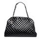 Pre-Owned Chanel Pre-Owned 2011 Large Quilted Patent Just Mademoiselle Bowling Bag N20728311