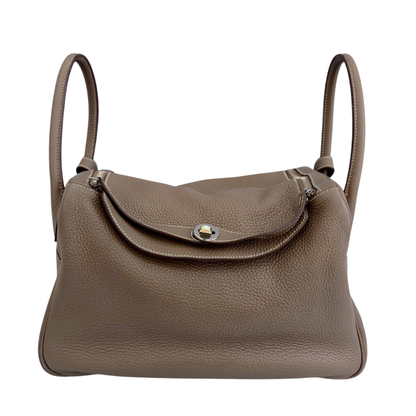 Hermès Lindy 34, Etoupe (Elephant Grey) with silver hardware, Togo leather